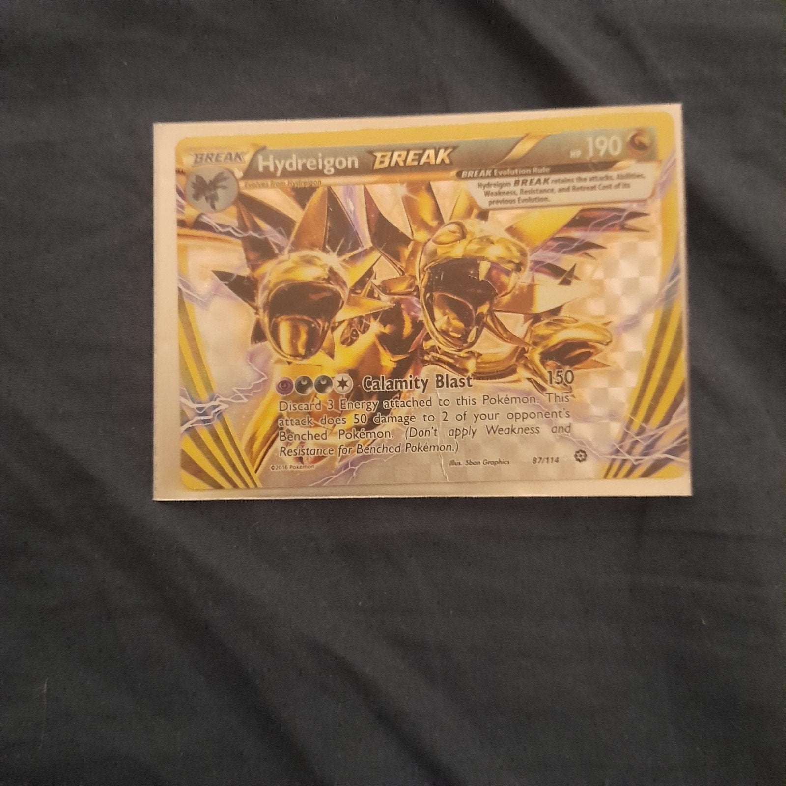 Hydreigon BREAK Pokémon kaart (Foil), Hobby en Vrije tijd, Verzamelkaartspellen | Pokémon, Zo goed als nieuw, Losse kaart, Foil