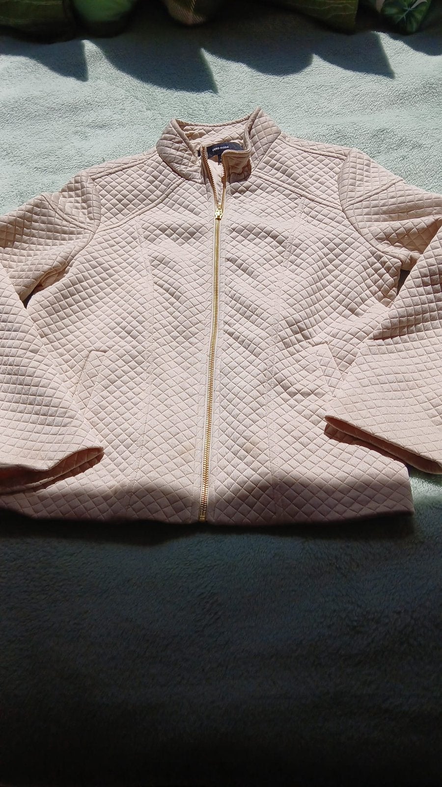 Gewatteerd dames jack, Ophalen of Verzenden, Zo goed als nieuw, Beige
