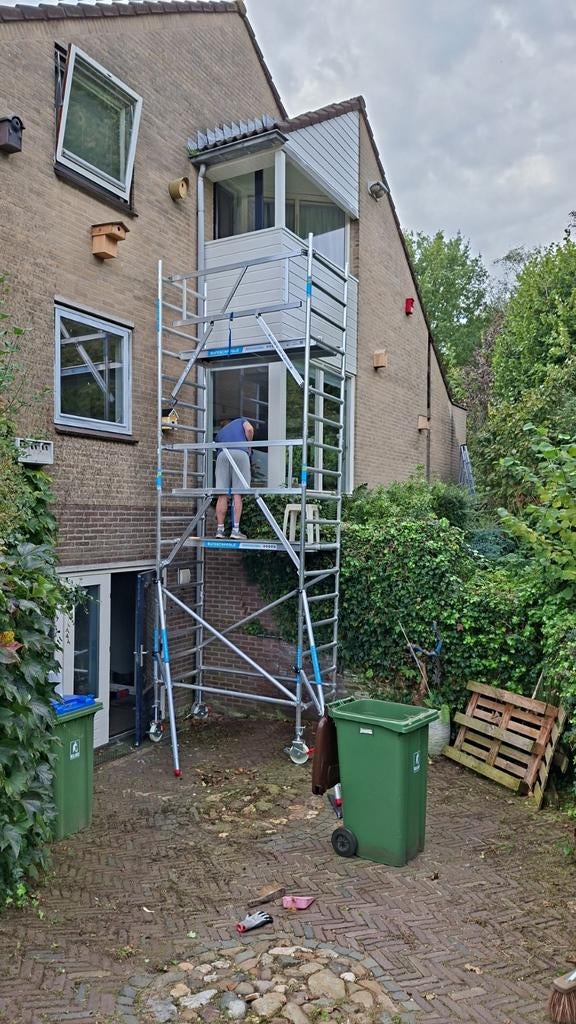 Euroscaffold rolsteiger, Ophalen of Verzenden, Zo goed als nieuw, Rolsteiger of Kamersteiger, 5 meter of hoger