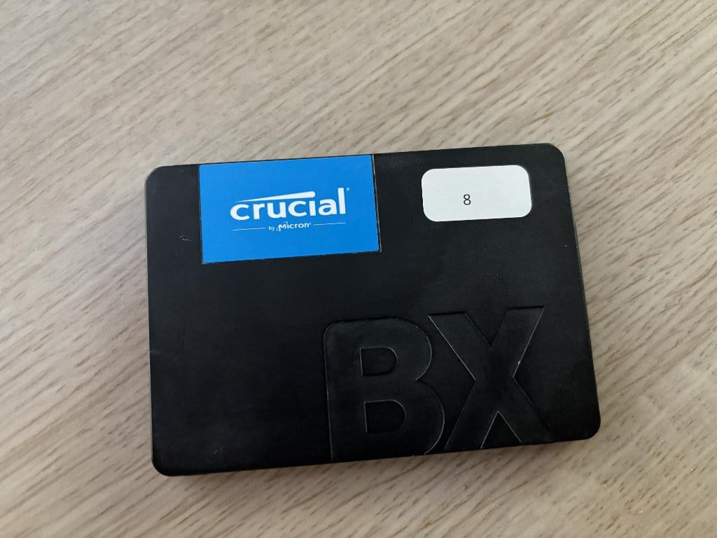 Crucial BX500 SSD 500GB, Computers en Software, Harde schijven, Intern, Gebruikt, Verzenden, 500GB