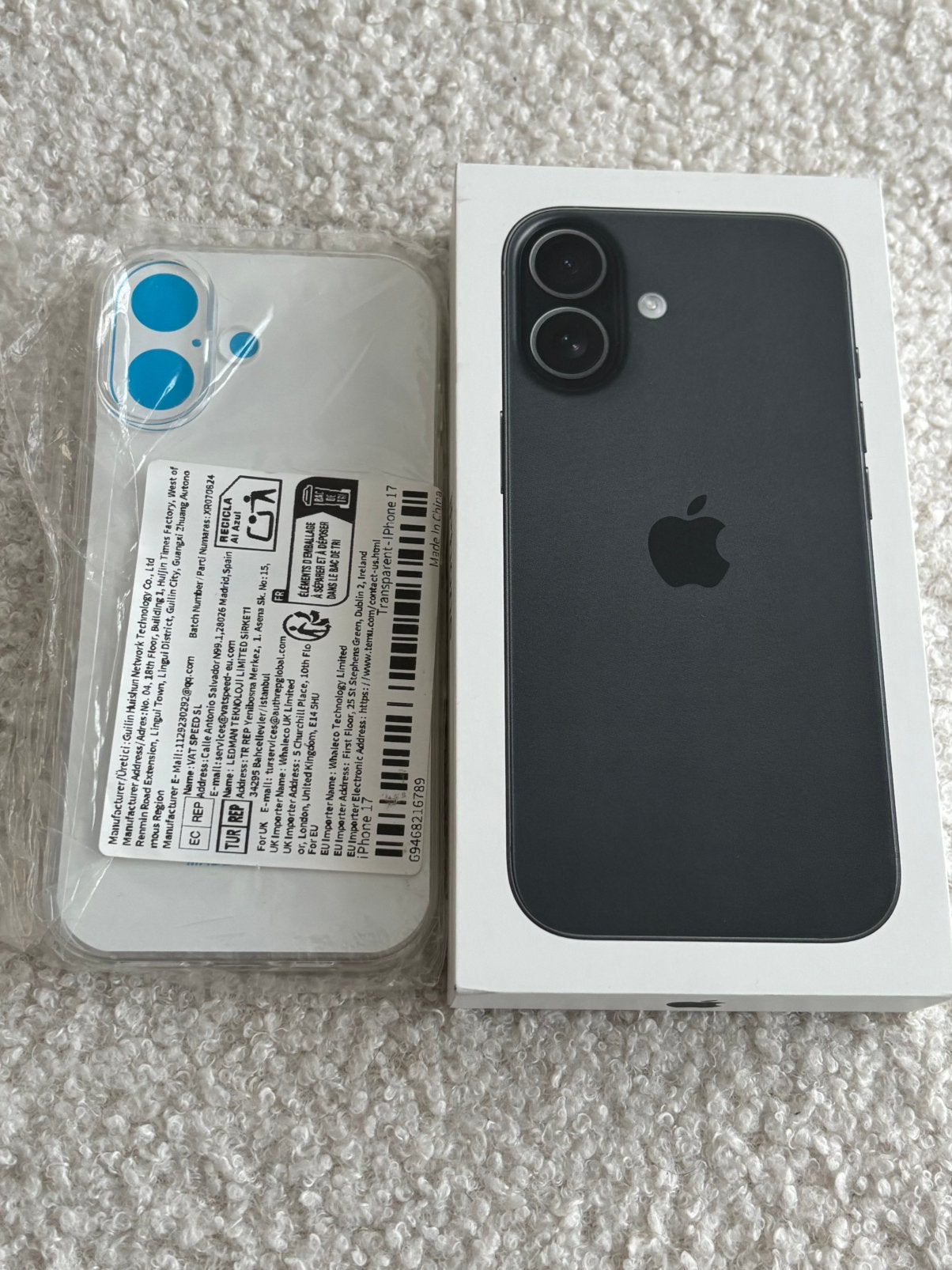 Apple iPhone 17 Black 256 Gb Nieuw Geseald met Factuur, Zwart, Nieuw, Zonder simlock, Zonder abonnement