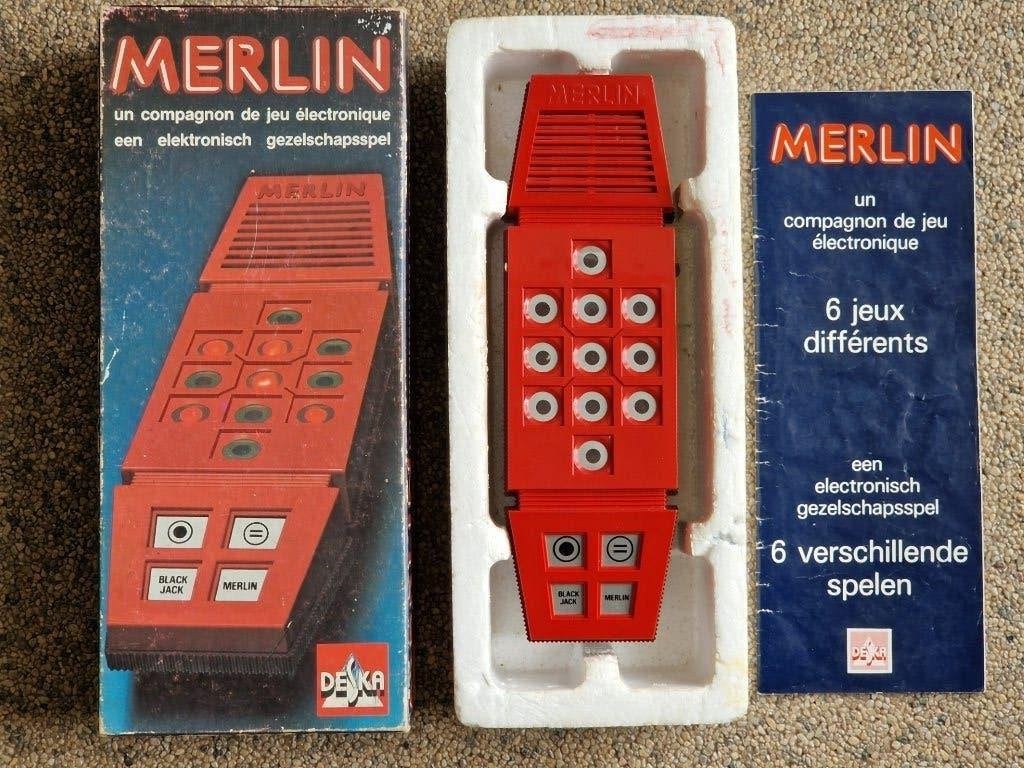Merlin handheld cib 1979 deska, Spelcomputers en Games, Muziek, Gebruikt, 1 speler, Ophalen of Verzenden