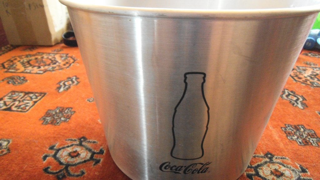 coca cola ijsemmer, Ophalen of Verzenden, Gebruikt, Gebruiksvoorwerp