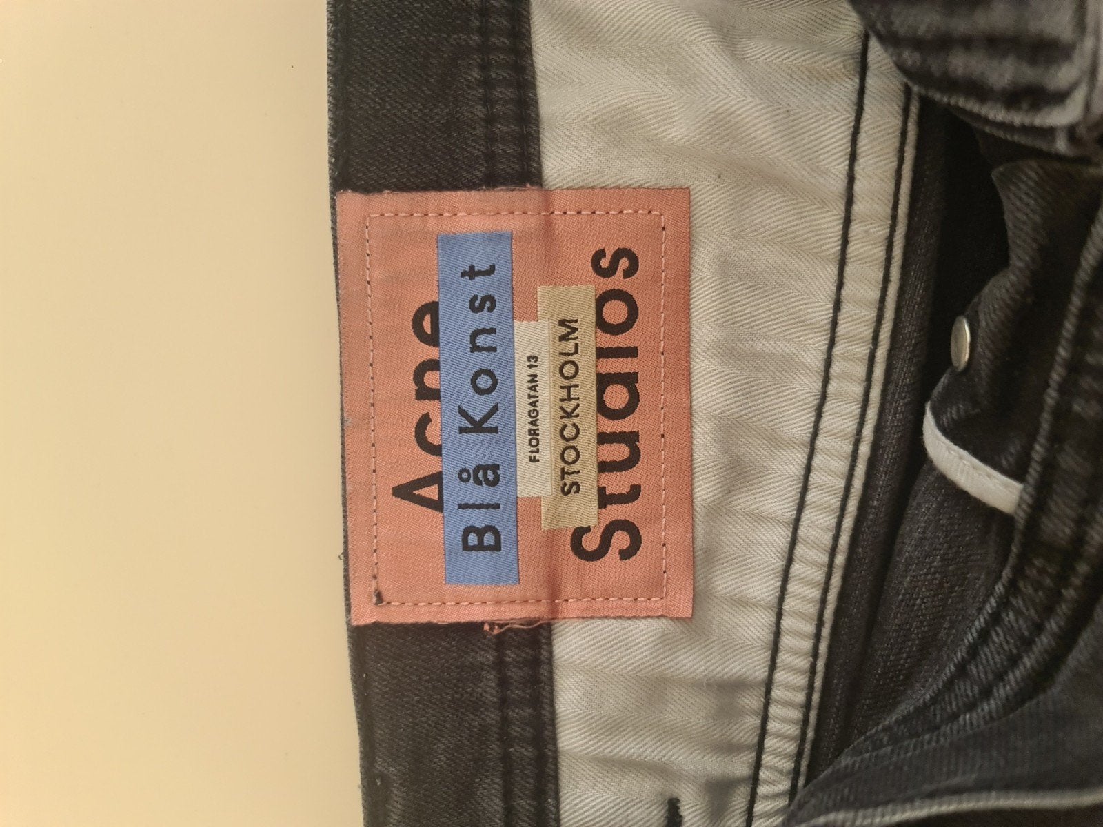 Acne Studios Blå Konst Jeans - Zwart/Grijs, Ophalen of Verzenden, Zo goed als nieuw, Zwart, Overige jeansmaten