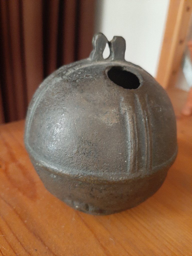 antieke koperen paardenbel doorsnee 8 cm, Ophalen of Verzenden, Koper