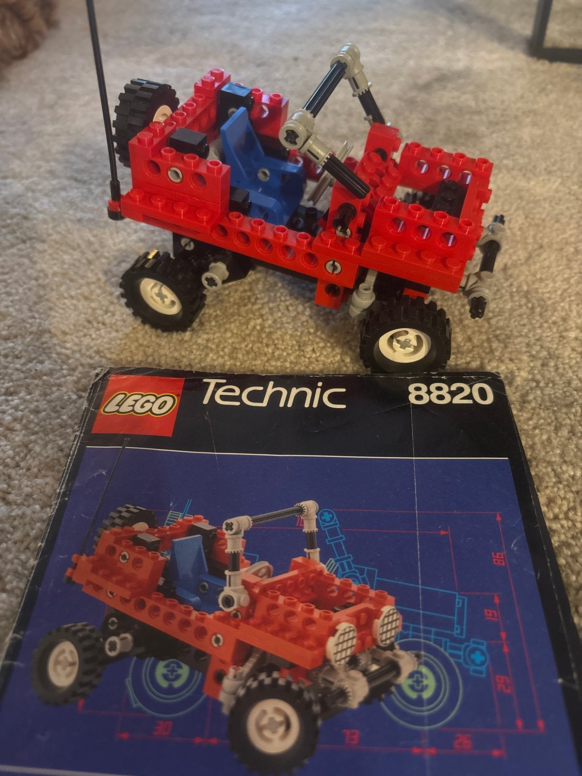 Lego Technic 8820: Klassieke Off-Road Jeep met Instructies, Gebruikt, Lego, Ophalen of Verzenden, Complete set