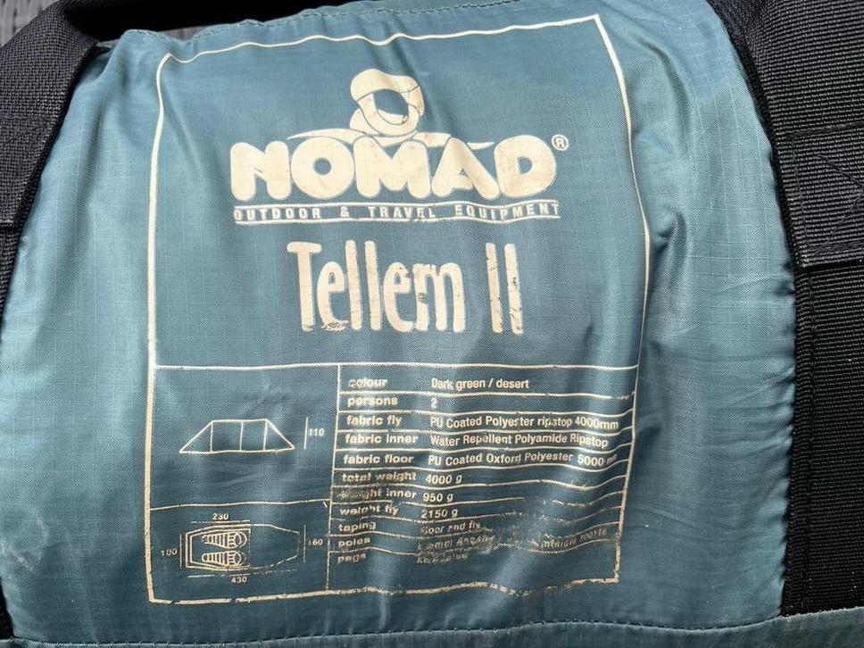 Nomad Tellem II Koepeltent - 2 persoons, Verzenden, Gebruikt, Tot en met 2