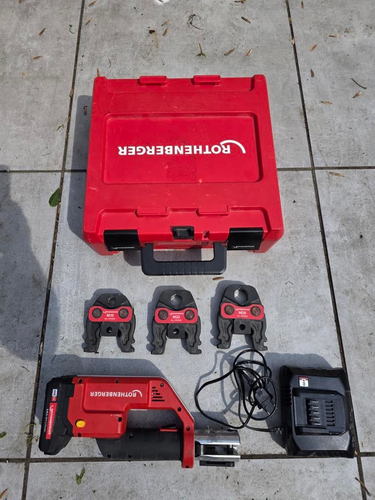 Rothenberger compact perstang koper en staal m15 m22 m28 set, Ophalen of Verzenden, Zo goed als nieuw
