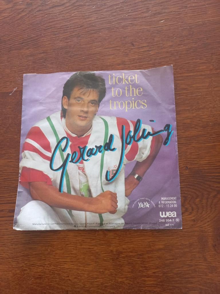 GERARD JOLING  single plaat, Cd's en Dvd's, Vinyl Singles, Ophalen of Verzenden, Gebruikt, Pop