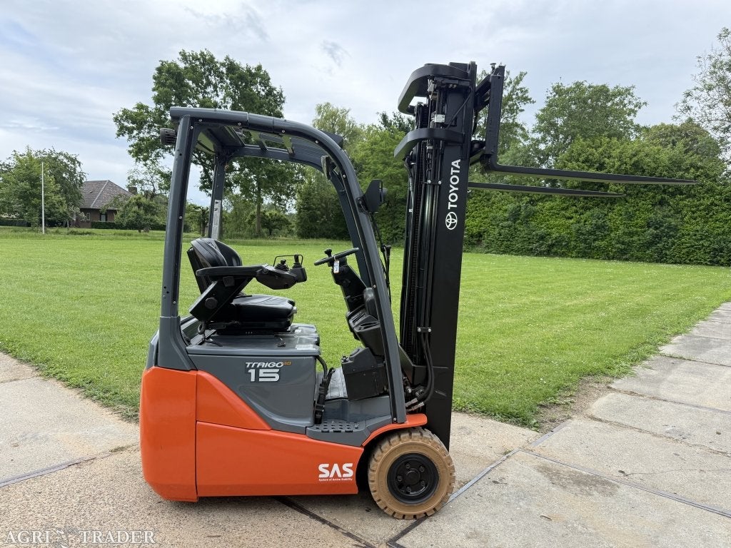 Toyota 1500KG BJ2018 3500uur triplo 5M Sideshift 92% accu, Info@vanbeurdenheftrucks.nl, Heftruck, Ophalen of Verzenden, Toyota