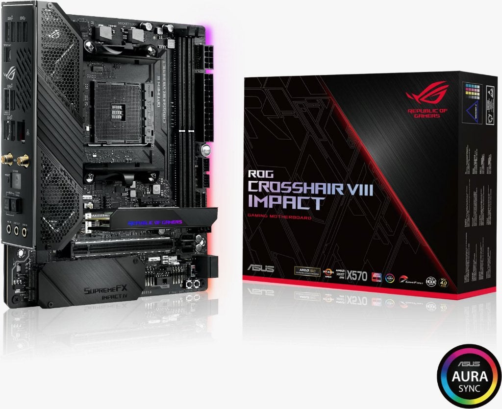 ASUS ROG Crosshair VIII Impact Moederbord, Computers en Software, DDR4, Ophalen of Verzenden, Zo goed als nieuw, Mini-ITX