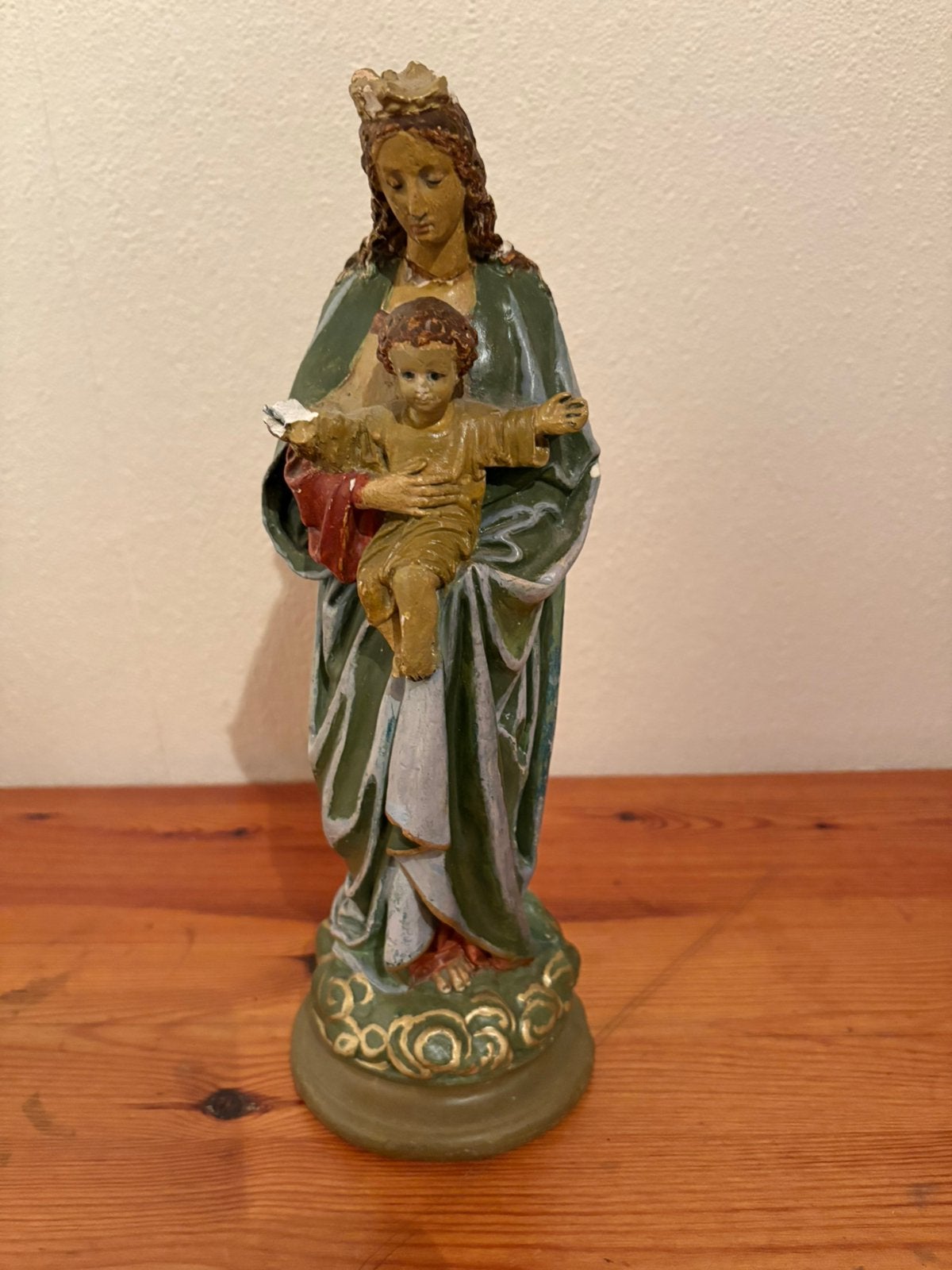 Maria met kindje origineel enige beschadiging 30 cm, Antiek en Kunst, Antiek | Religie, Ophalen