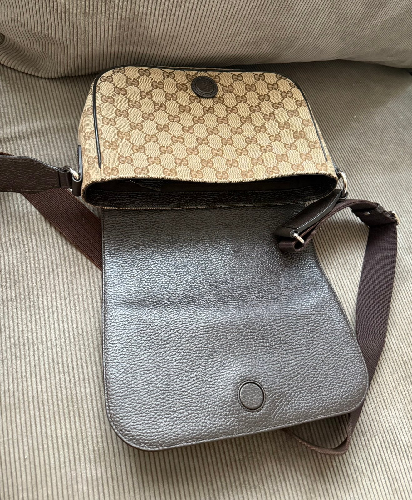 Gucci tas heren, Ophalen of Verzenden, Zo goed als nieuw, Zwart