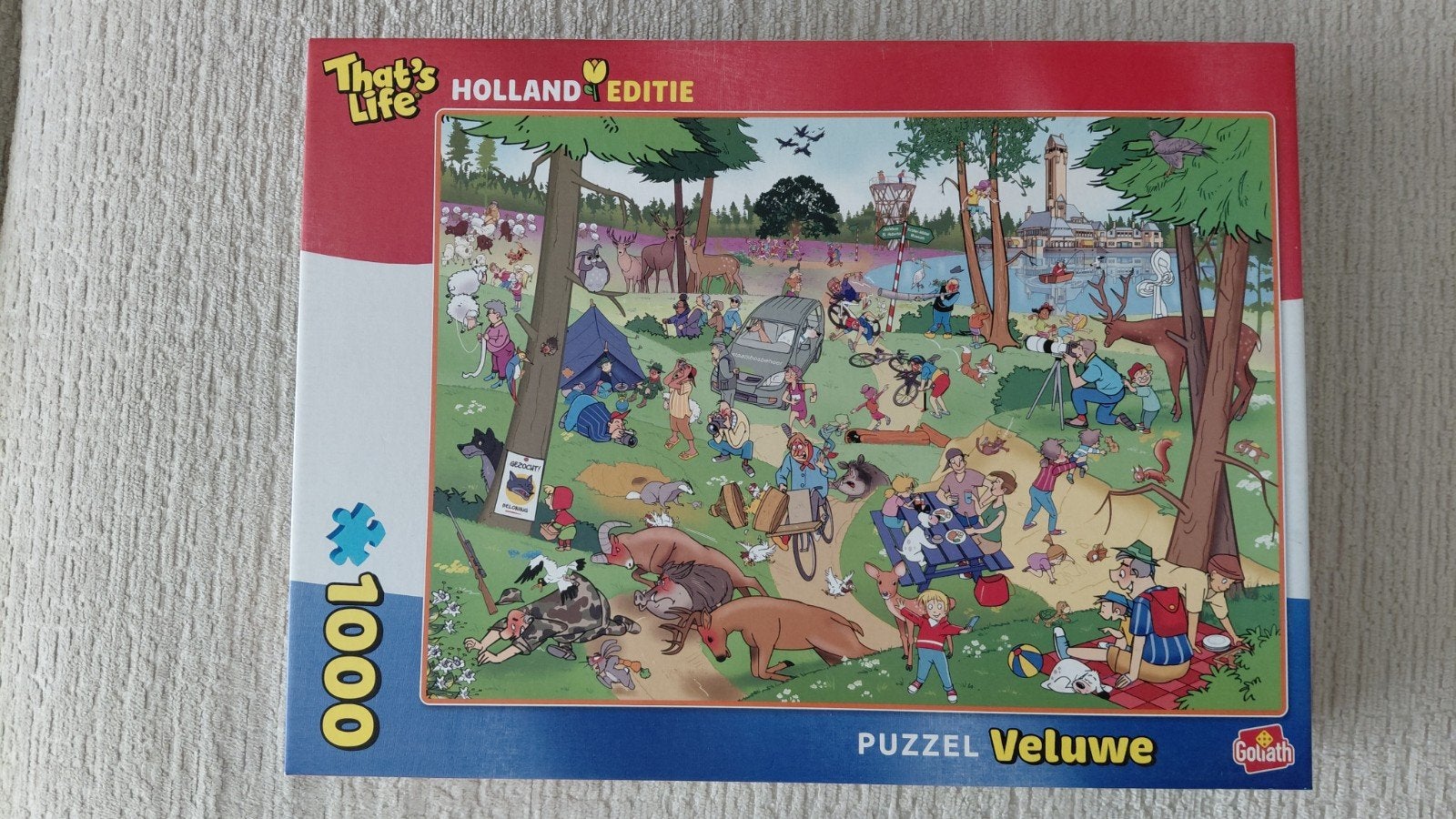 That's Life Holland Editie - De Veluwe - 1000 stukjes, Hobby en Vrije tijd, Ophalen, 500 t/m 1500 stukjes, Zo goed als nieuw, Legpuzzel
