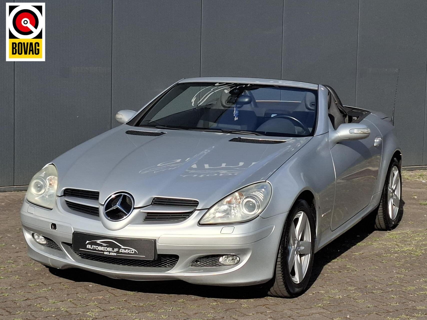 Mercedes SLK-klasse 200 K. LEDER / CABRIO / FUN!, Gebruikt, 4 cilinders, 163 pk, Bedrijf