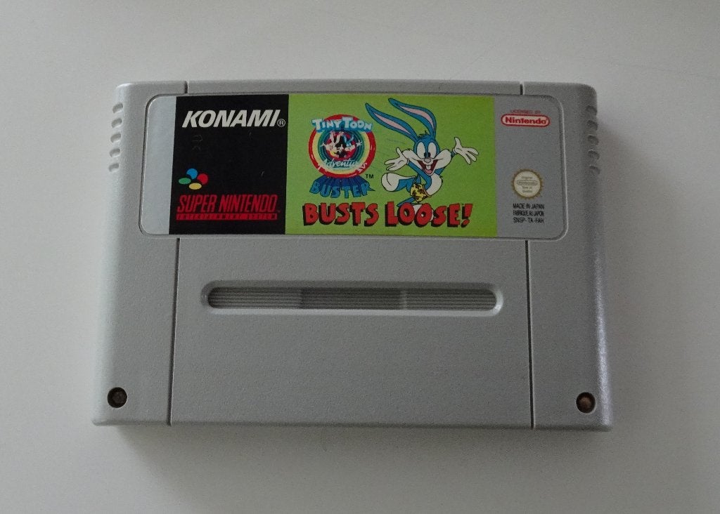 Tiny Toon Adventures Buster Busts Loose! voor Super Nintendo, 1 speler, Zo goed als nieuw, Vanaf 3 jaar, Ophalen
