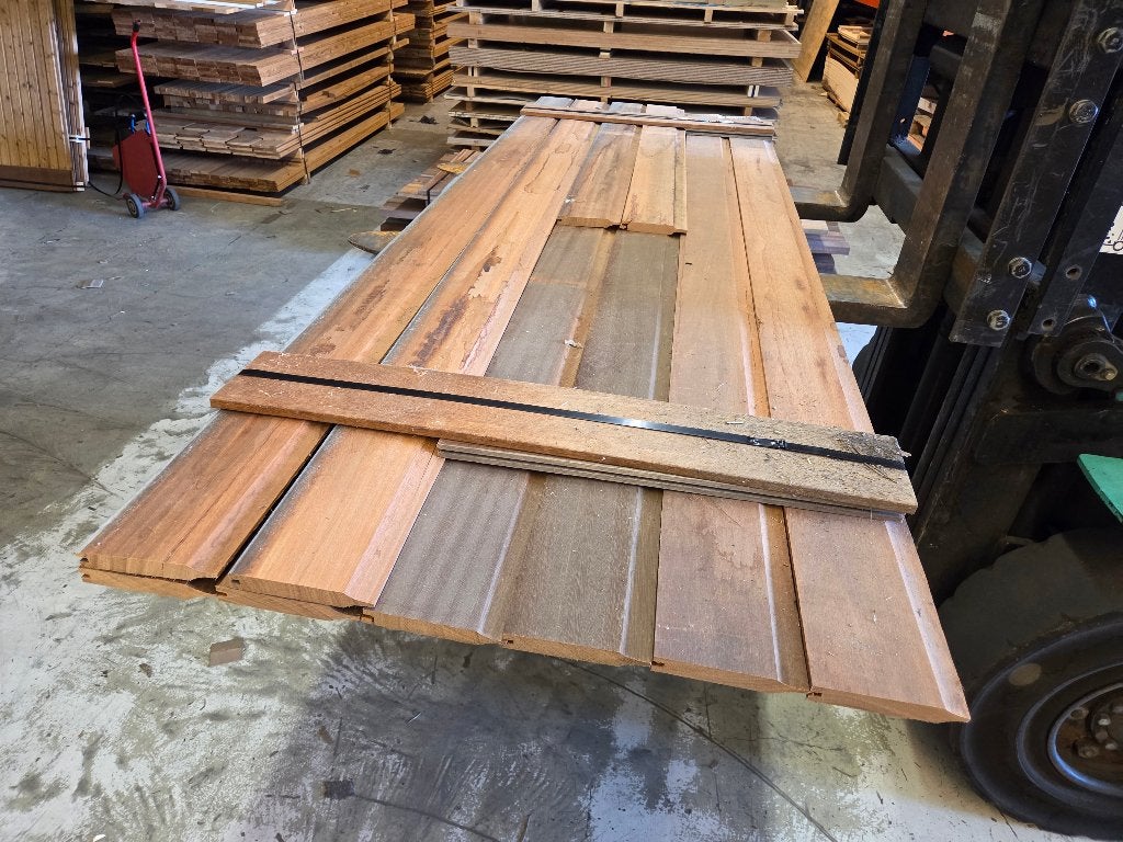 3.19 m2 dubbel rabat - nr: HP433, Ophalen, Planken, Nieuw, Hardhout