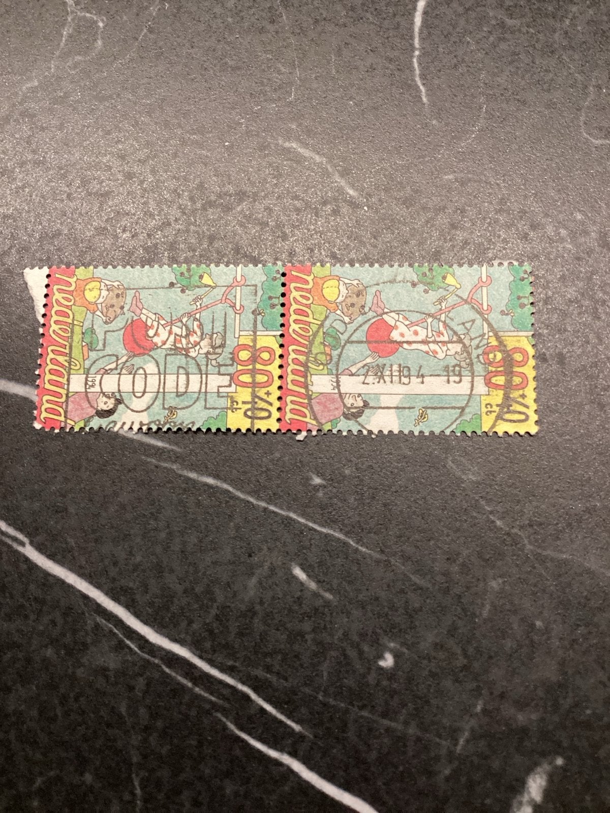 Nederlandse postzegels 'CODE' - Gestempeld oud ….land, Postzegels en Munten, Ophalen of Verzenden, Na 1940, Gestempeld