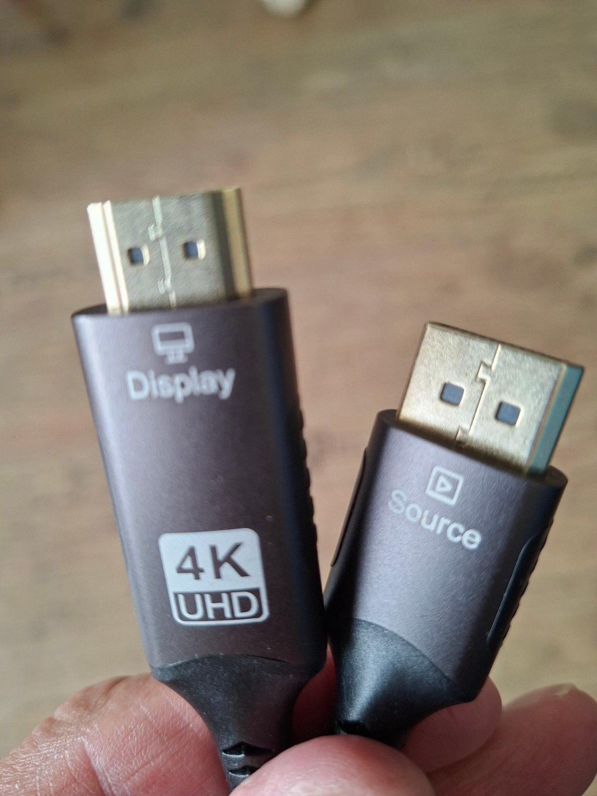 4K UHD HDMI-kabel - Display port naar Source, Audio, Tv en Foto, Ophalen of Verzenden, Gebruikt, Minder dan 2 meter, HDMI-kabel