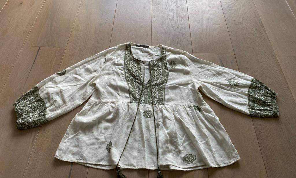 Zara xl nieuwstaat, Kleding | Dames, Blouses en Tunieken, Ophalen of Verzenden, Zo goed als nieuw, Maat 46/48 (XL) of groter, Wit