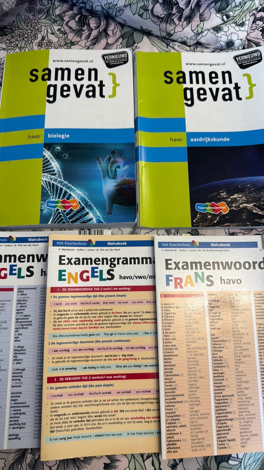 SAMENGEVAT (Bio, AK) EXAMENWOORDEN (Engels, Frans), Ophalen of Verzenden, Zo goed als nieuw, HAVO, Engels