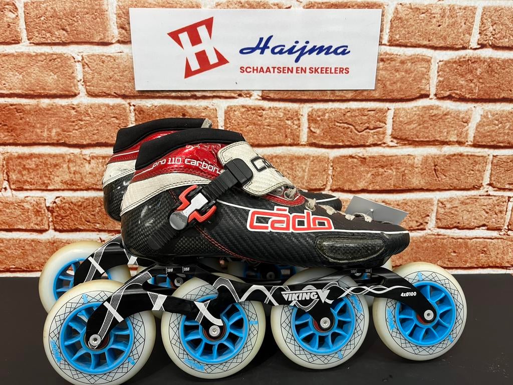 Cadomotus skeelers (42) met viking onderstel 4x100mm, Ophalen of Verzenden, Zo goed als nieuw, Inline skates 4 wielen