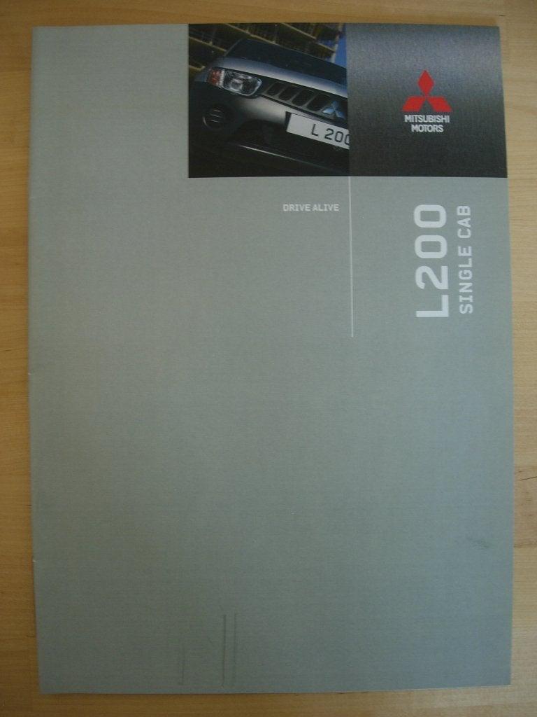 Mitsubishi L200 Pick-Up Brochure 2007 – Pickup L-200, Mitsubishi, Ophalen of Verzenden, Mitsubishi, Zo goed als nieuw
