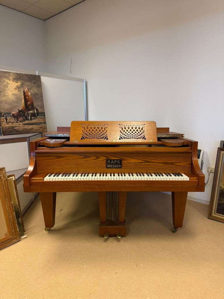 Unieke Ernst Kaps Dresden Vleugel – Topstaat, Muziek en Instrumenten, Ophalen of Verzenden, Zo goed als nieuw, Zwart, Vleugel