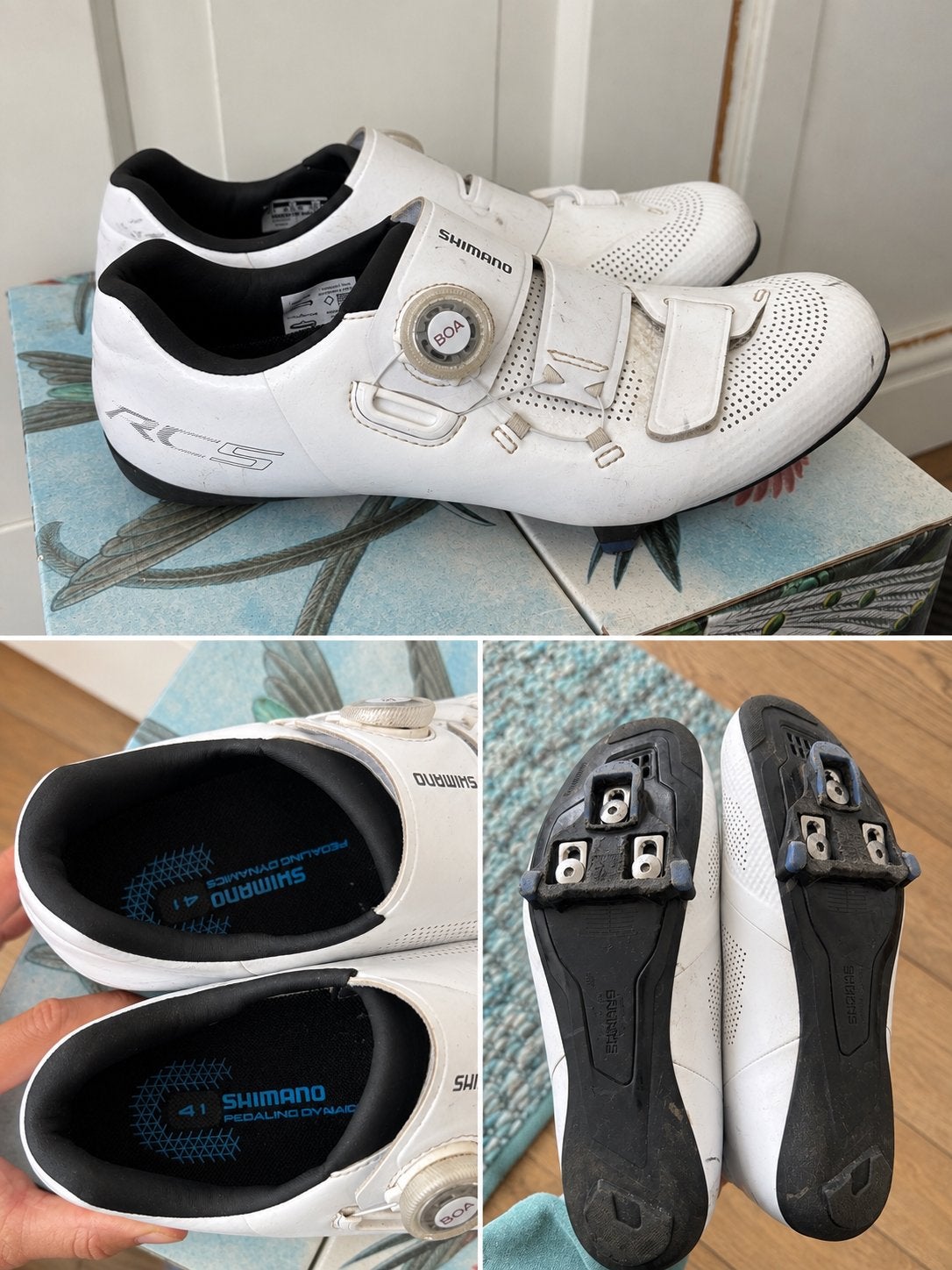 Shimano RC5 racefiets schoenen wit - Maat 41, Schoenen, Overige maten, Ophalen of Verzenden, Zo goed als nieuw