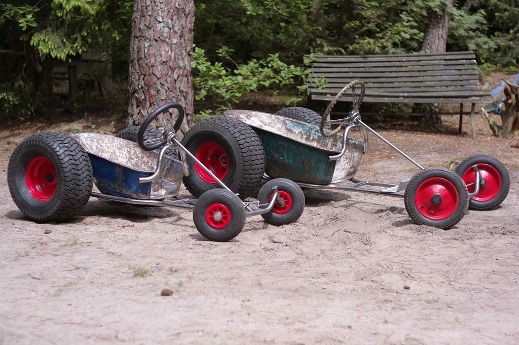 Te koop een set zeepkisten., Kinderen en Baby's, Speelgoed | Buiten | Skelters, Ophalen, Zo goed als nieuw, Overige merken