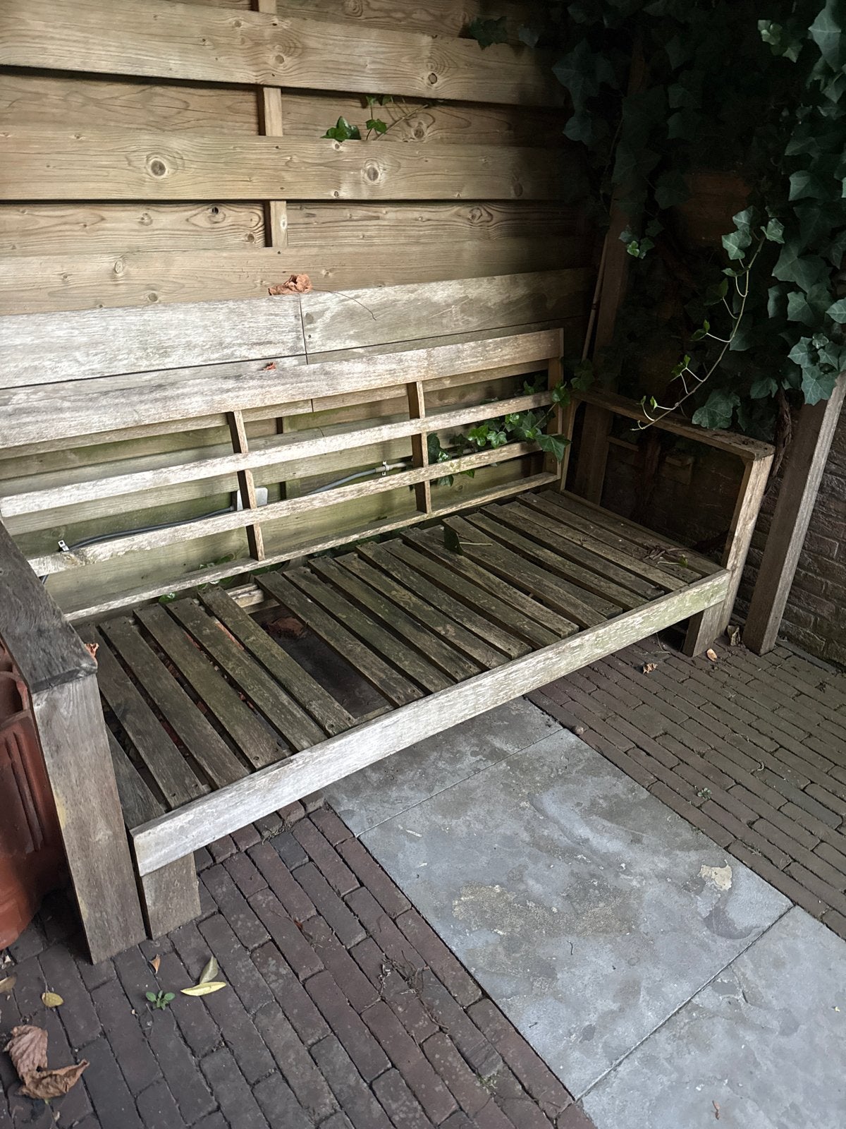 Houten bankje - ideaal als stookhout, Ophalen, Gebruikt, Hout