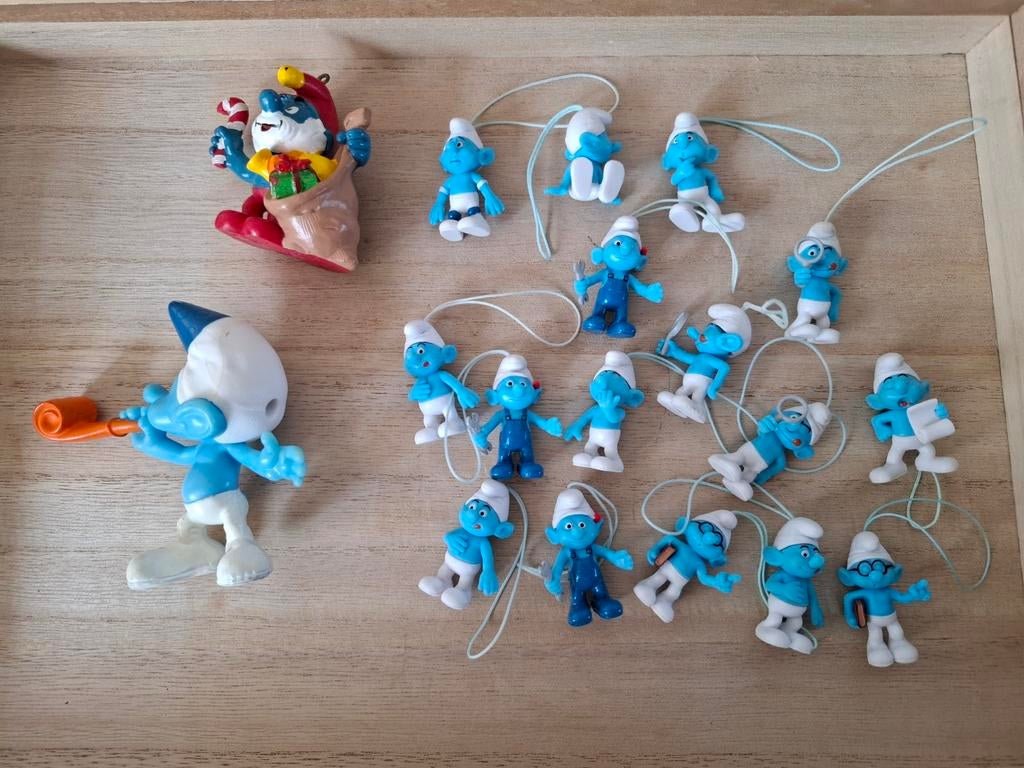 verzameling Smurfen figuren, Ophalen of Verzenden, Gebruikt, Verschillende Smurfen, Poppetje, Figuurtje of Knuffel