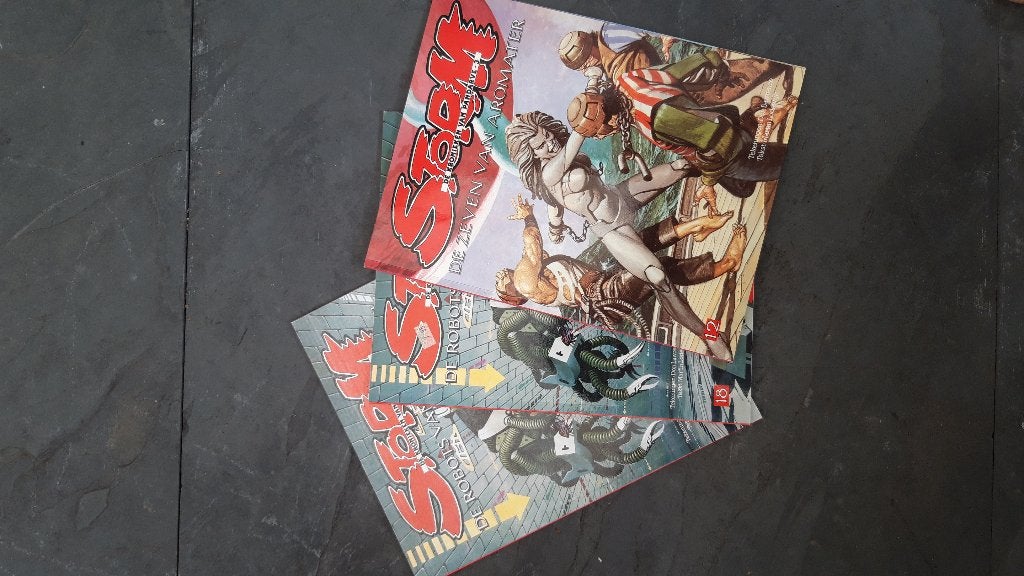 Storm stripboeken - De Zeven Vrouwen van Romar & De Robots, Gelezen, Ophalen of Verzenden, Don Lawrence, Meerdere stripboeken