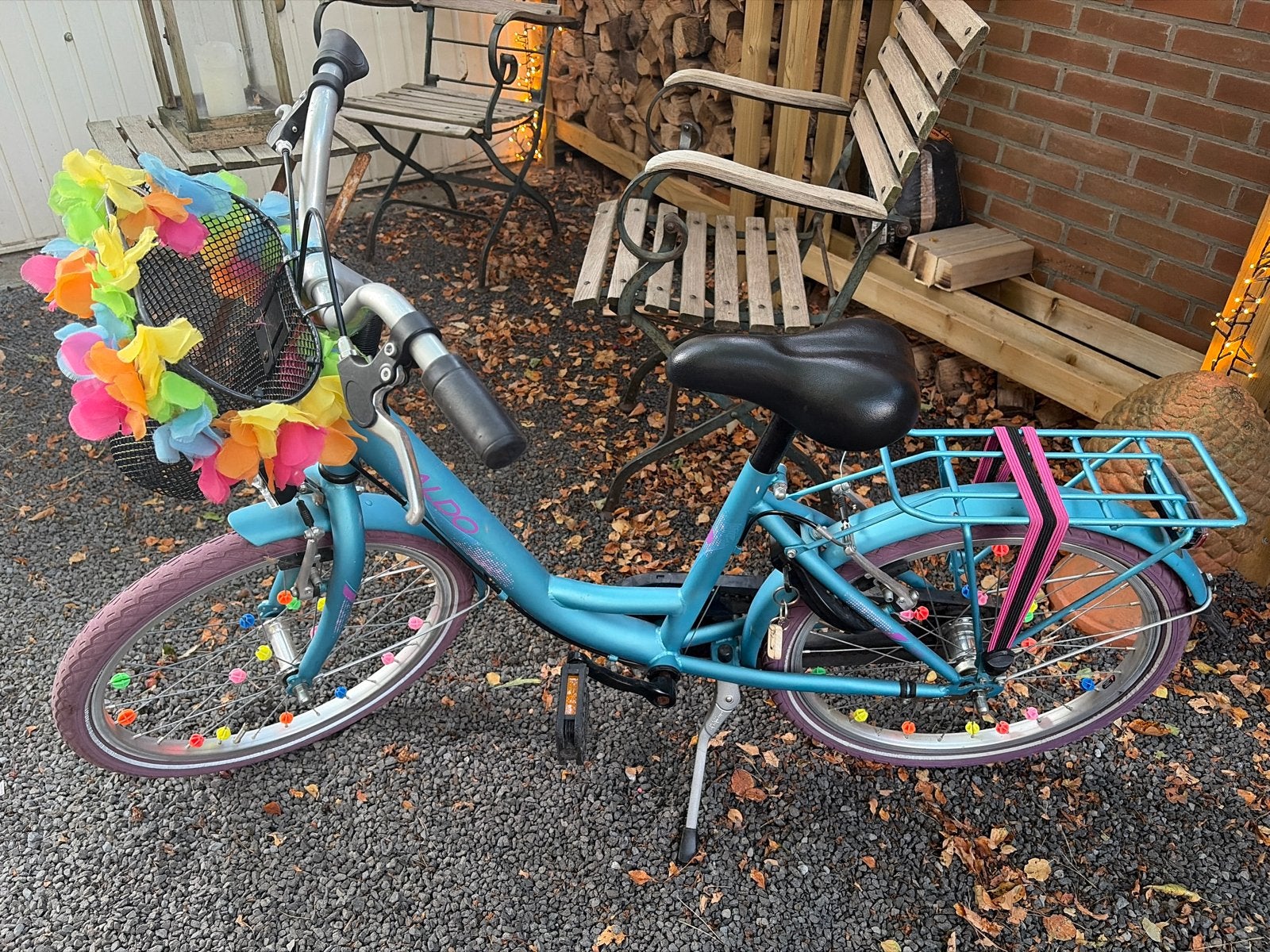 Nette meisjesfiets 5-8 jaar, Ophalen, Terugtraprem, 20 inch, Handrem