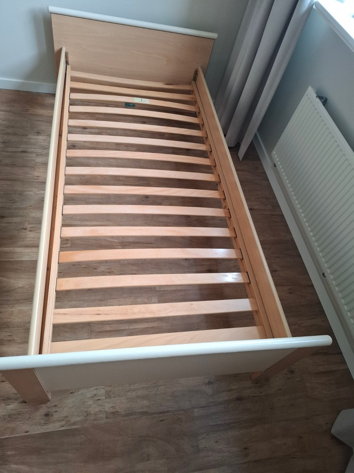 Eenpersoonsbed met lattenbodem, Ophalen, Modern en functioneel, Gebruikt, Overige maten