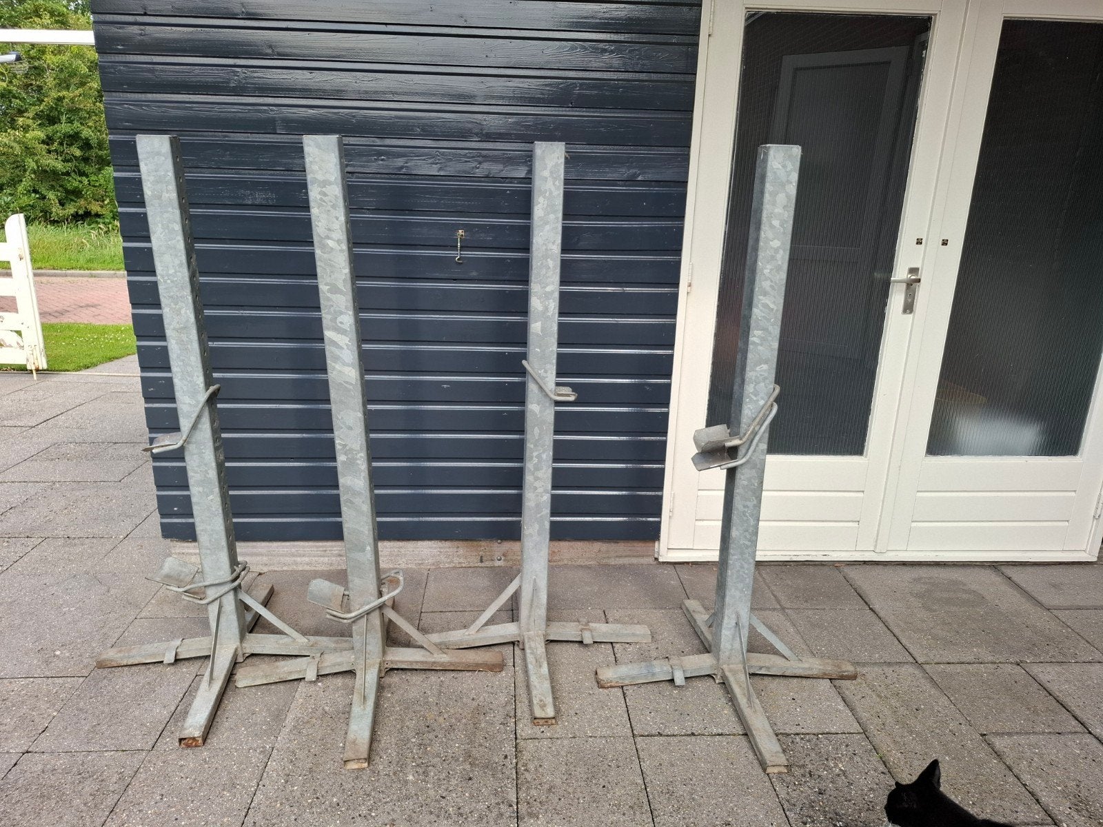 Set van 4 gegalvaniseerde springstaanders, Dieren en Toebehoren, Ophalen