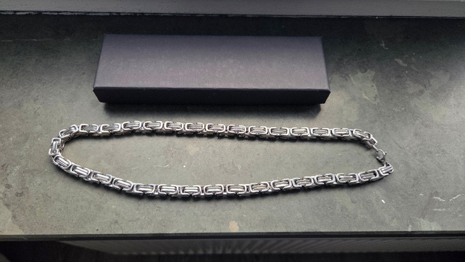 Stijlvolle Koningsschakel Armband - Zilverkleurig, Ophalen, Nieuw, Zilver, Staal