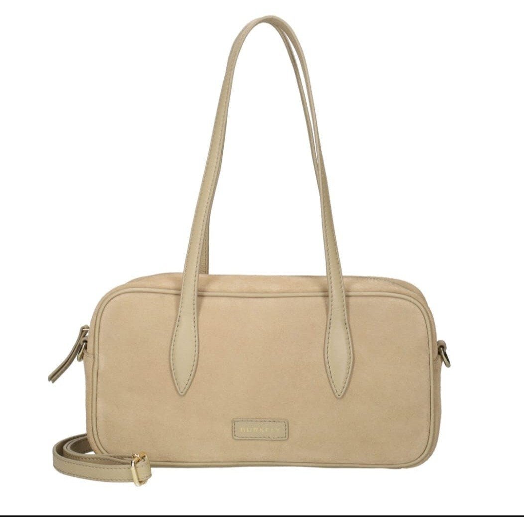 burkely schoudertas beige, Overige merken, Beige, Ophalen of Verzenden, Zo goed als nieuw