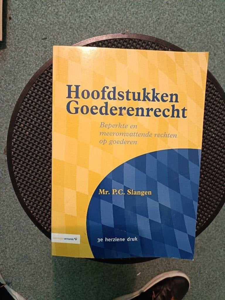Mr. P.C. Slangen - Hoofdstukken goederenrecht, Ophalen of Verzenden, Alpha, HBO, Mr. P.C. Slangen