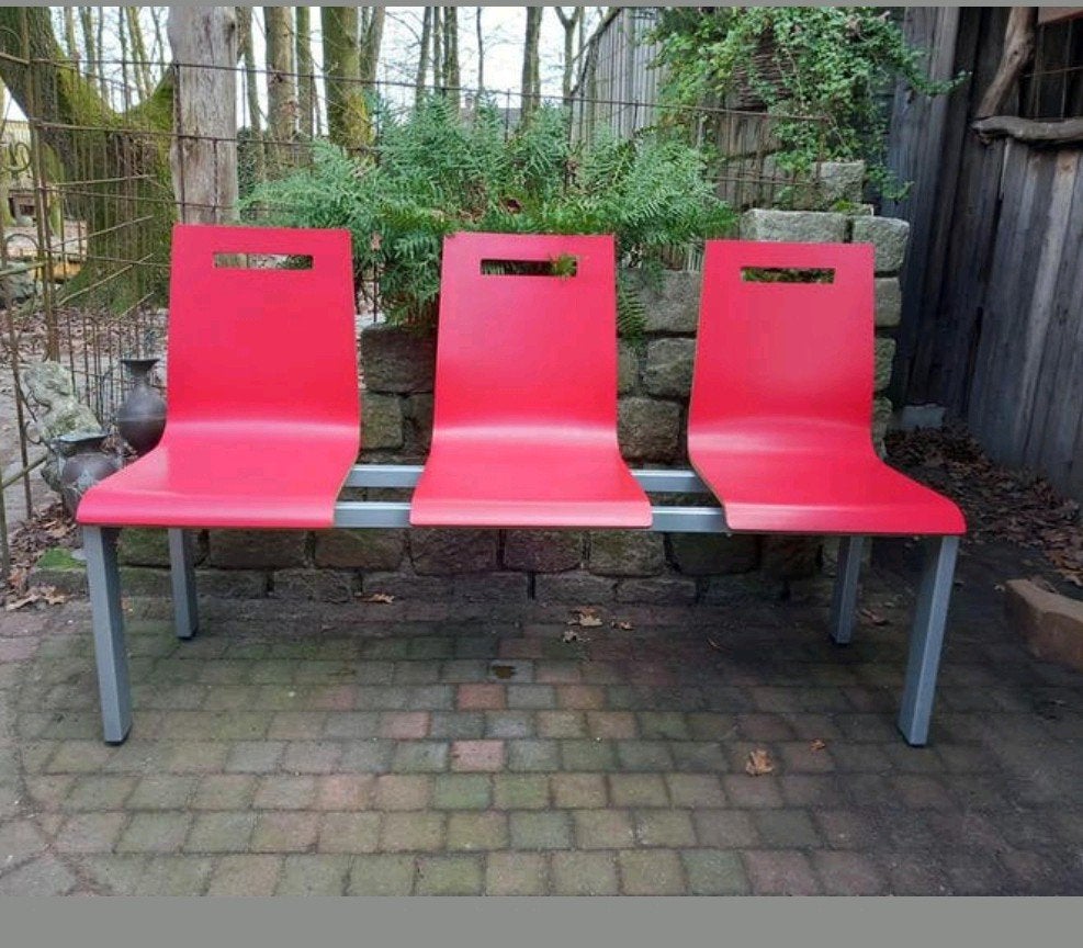 Oscar Wachtbank HS530 3-zits - hout/laminaat, Ophalen