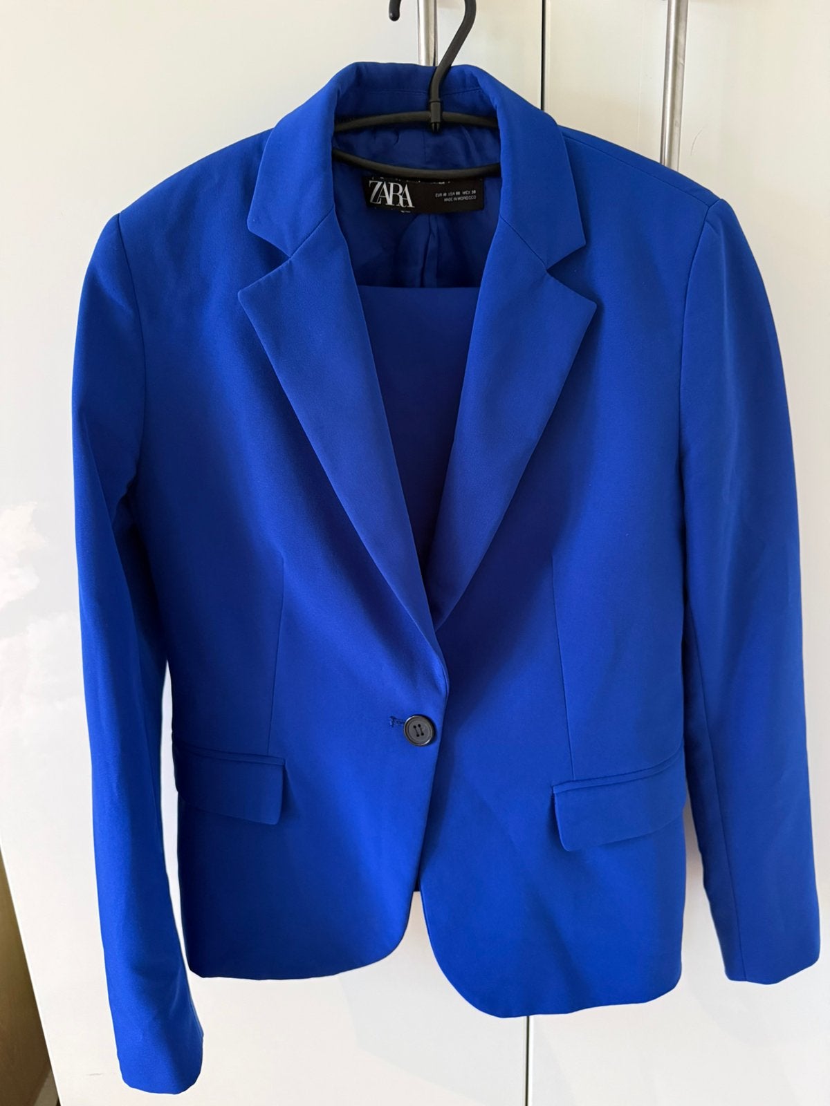 Kobalt blauw pak van Zara, maat 40, Maat 38/40 (M), Kostuum of Pak, Blauw, Ophalen of Verzenden