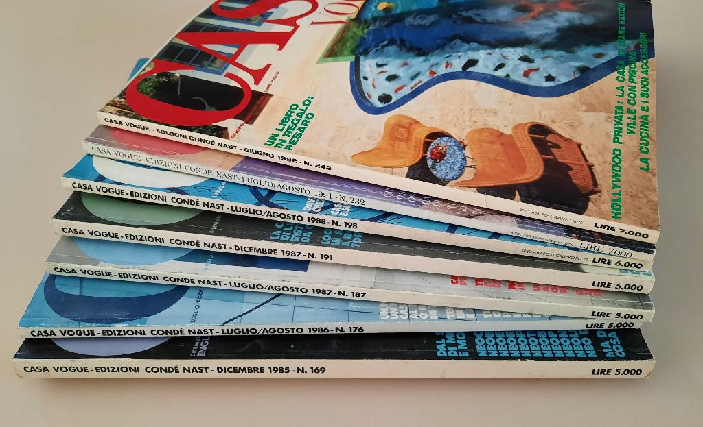 Italiaanse interior magazines CASA VOGUE, Verzamelen, Ophalen of Verzenden, 1980 tot heden, Buitenland, Tijdschrift