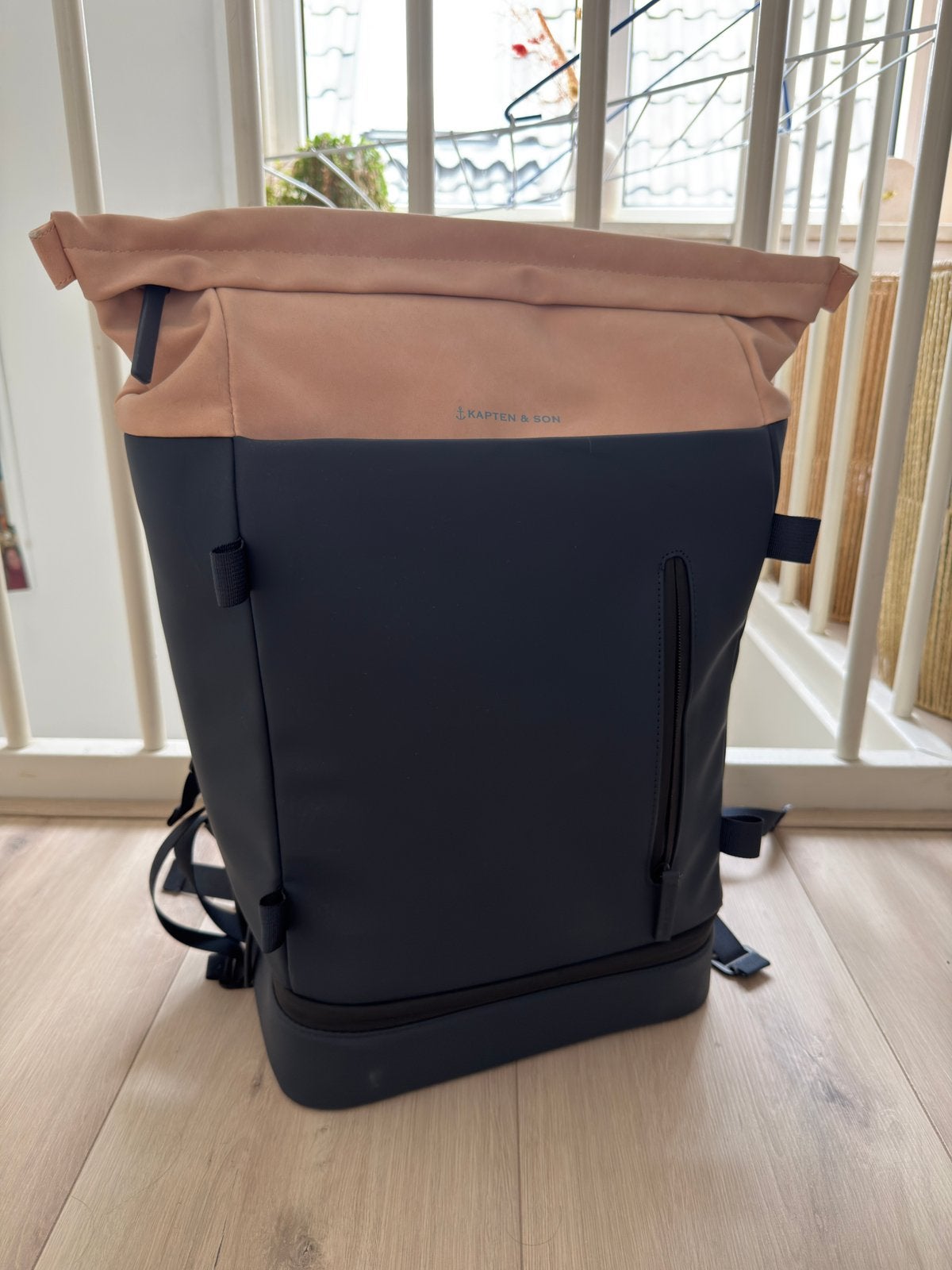 Kapten & Son Helsinki 26L Navy / Poederroze rugzak, Ophalen, Zo goed als nieuw, Blauw, 30 cm of meer