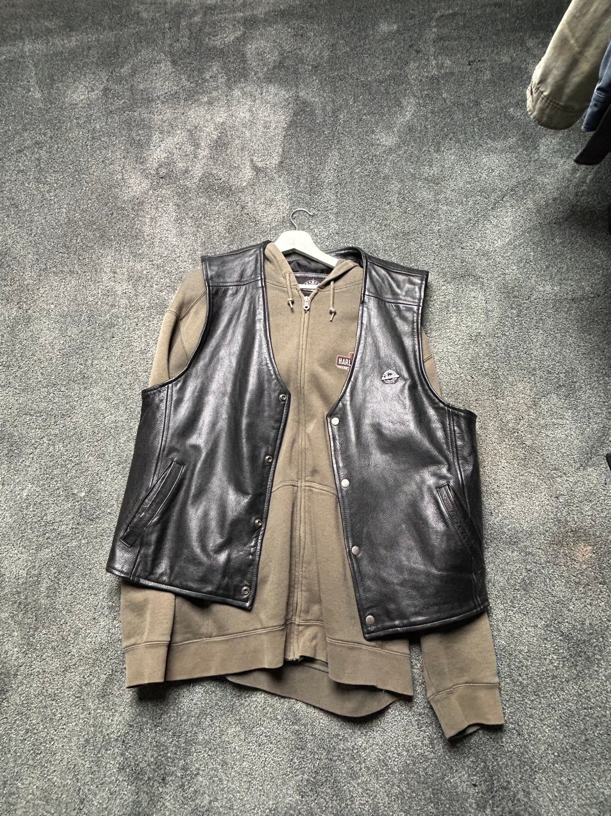 Leren vest xl, Ophalen of Verzenden, Zo goed als nieuw