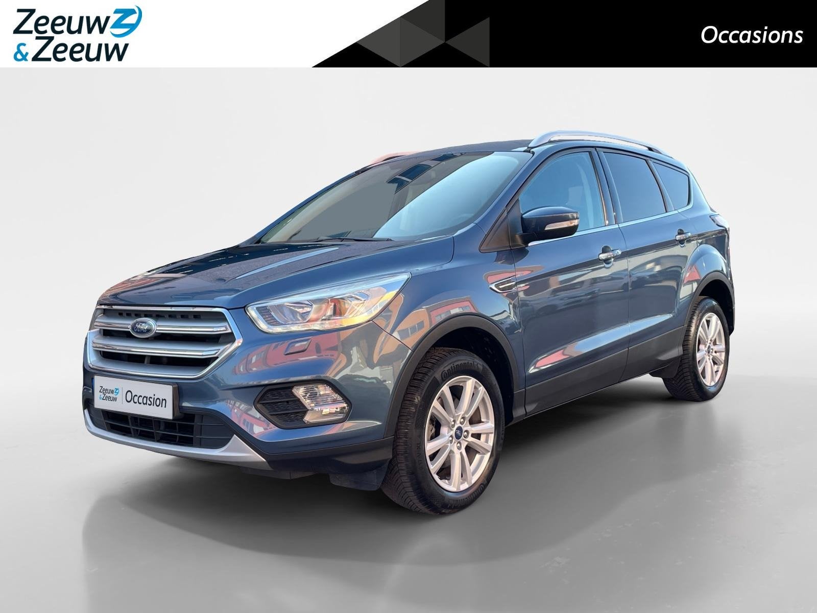 Ford Kuga 1.5 EcoBoost Titanium nette dealer auto | Wegklapb, Auto's, Voorwielaandrijving, 12 maanden, 4 cilinders, Blauw