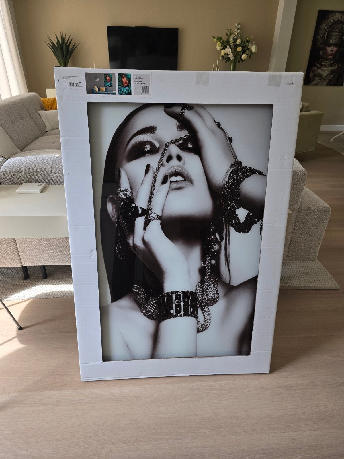Foto op glas, glasschilderij, 80x120, Huis en Inrichting, Woonaccessoires | Schilderijen, Tekeningen en Foto's, Ophalen, Nieuw