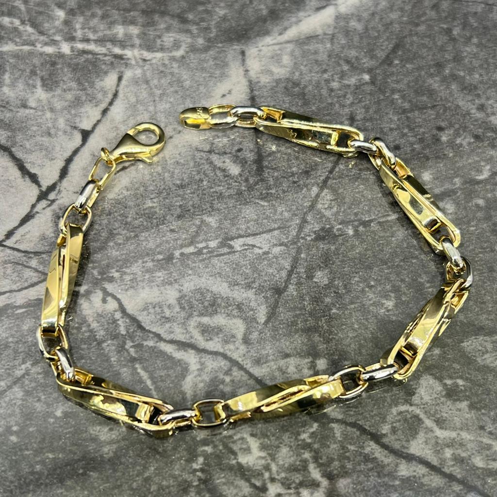 14k gouden armband prachtig schakel, Ophalen of Verzenden, Nieuw, Goud