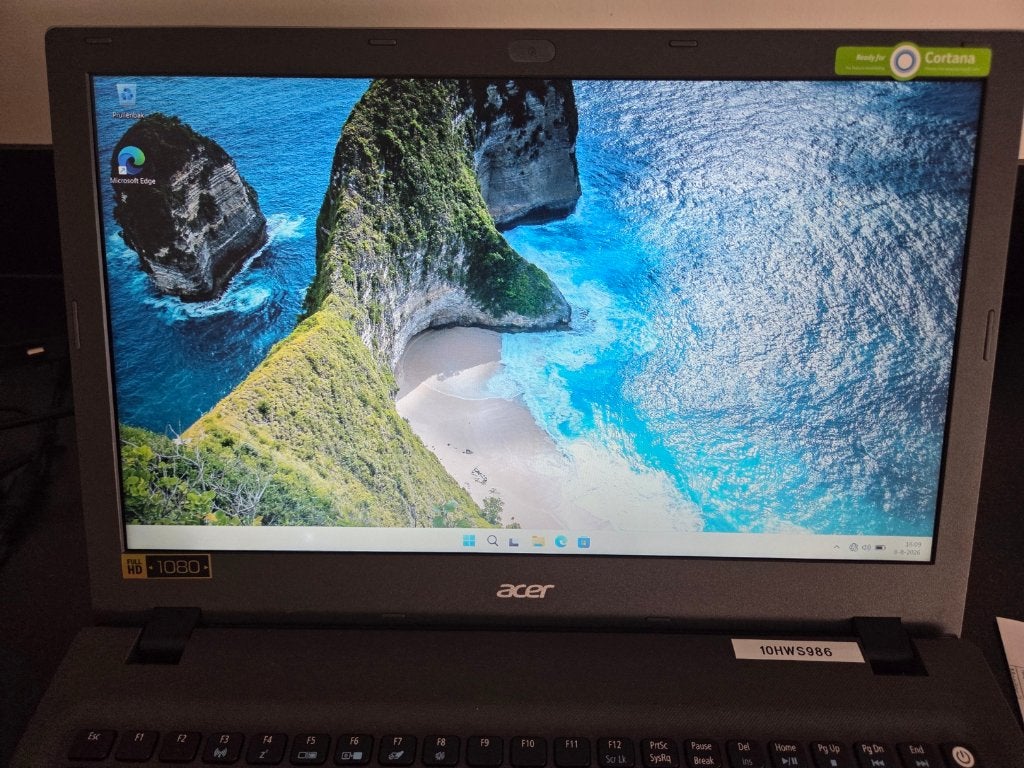 goedwerkende ACER E15 laptop-win 11 geïnstalleerd, 240 GB SSD, 2 tot 3 Ghz, Qwerty, Ophalen of Verzenden