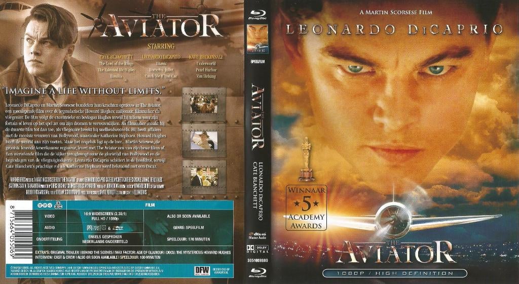 Blu Ray Aviator met Leonardo Di Caprio, Vanaf 12 jaar, Ophalen of Verzenden, Zo goed als nieuw, Actie