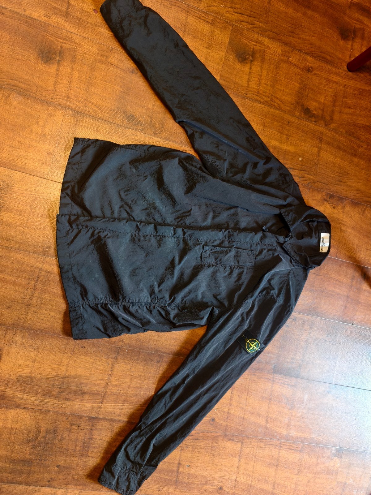 Stone Island Zwart Overhemd/Waterafstotende jas, Kleding | Heren, Jassen | Zomer, Zwart, Overige maten, Ophalen of Verzenden, Stone Island